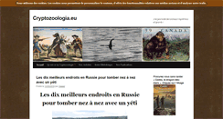 Desktop Screenshot of cryptozoologia.eu